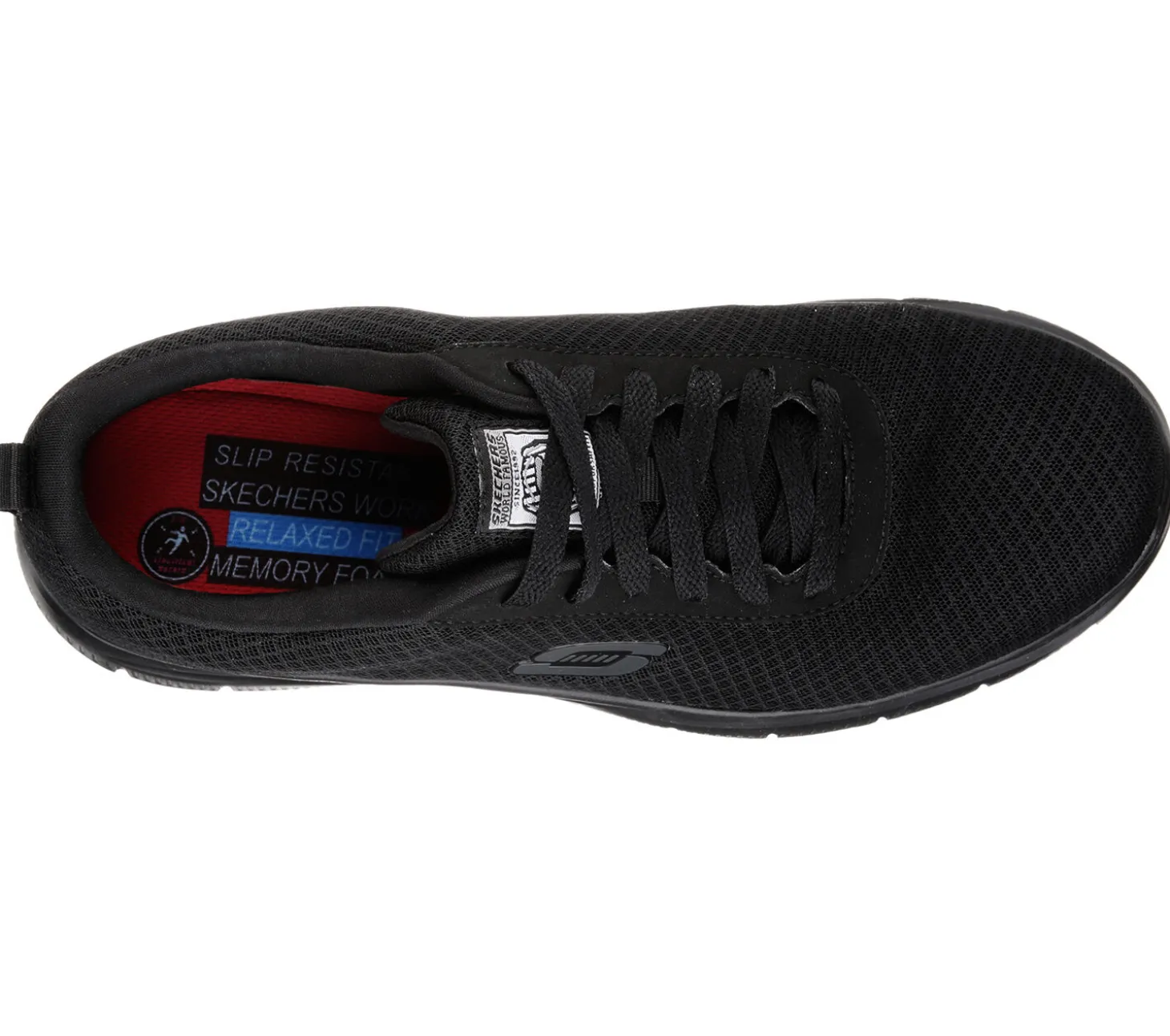 SKECHERS WORK Schnürschuh für Herren schwarz