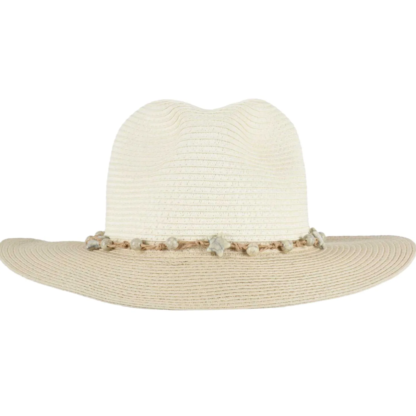 Sommerlicher Strohhut mit Bastschnur