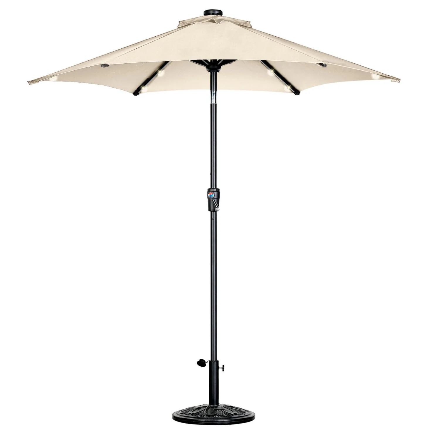Sonnenschirm mit LED-Beleuchtung, UV50+