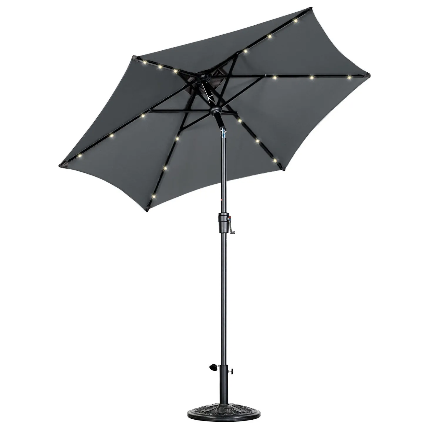 Sonnenschirm mit LED-Beleuchtung, UV50+