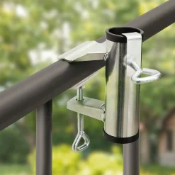 Sonnenschirmhalter für Balkongeländer
