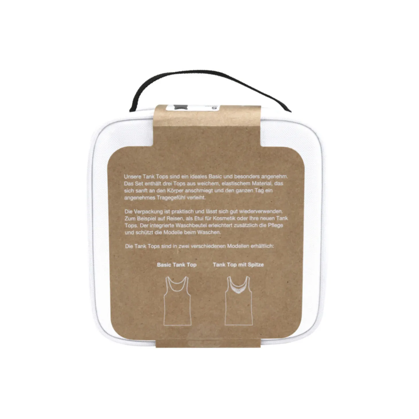 Spitzen Tank Top 3er pack inkl. Waschbeutel