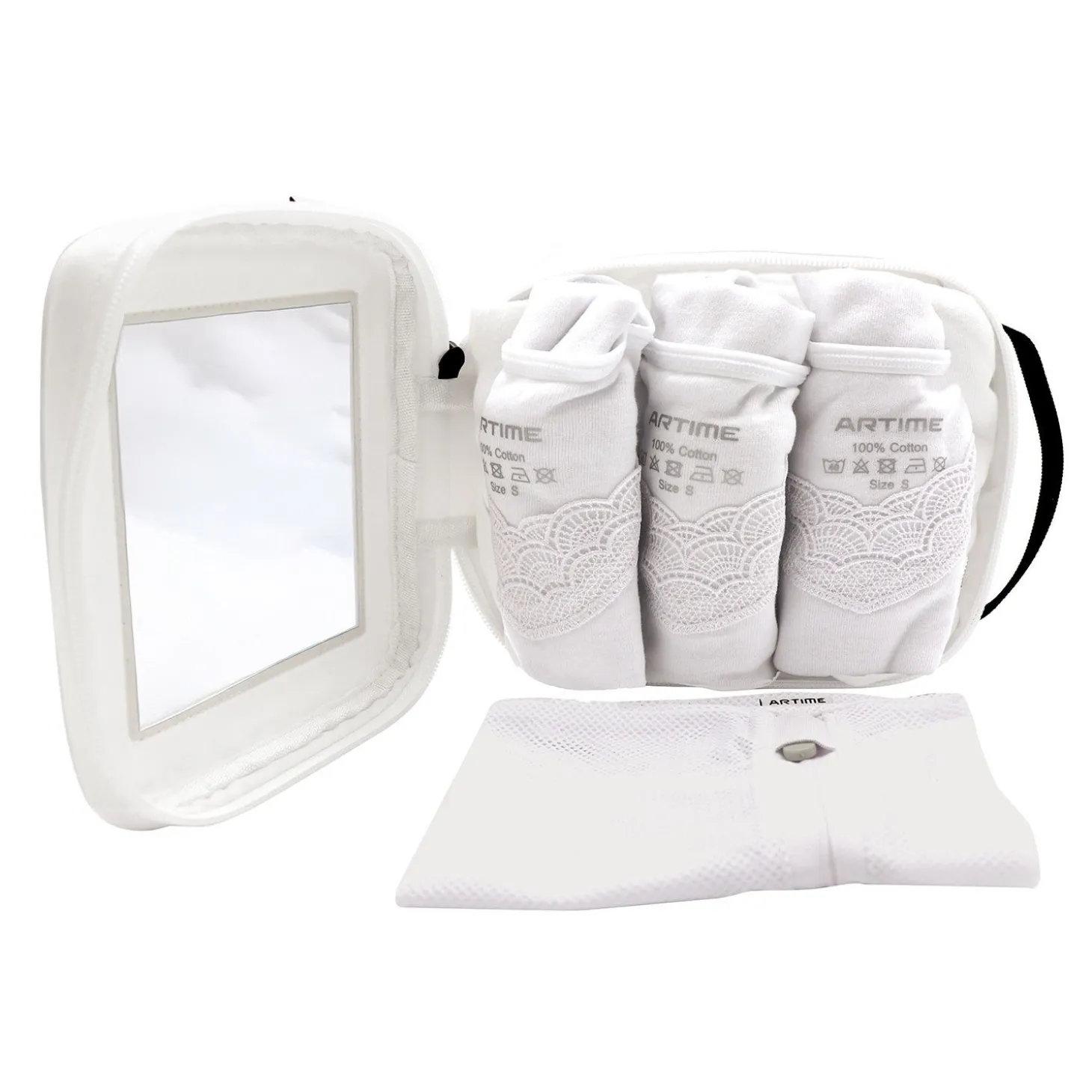 Spitzen Tank Top 3er pack inkl. Waschbeutel