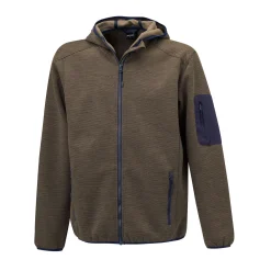 Sportive Fleece Jacke mit Kapuze