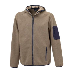 Sportive Fleece Jacke mit Kapuze