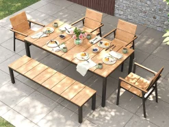 Stapelstuhl Premium Teak massiv