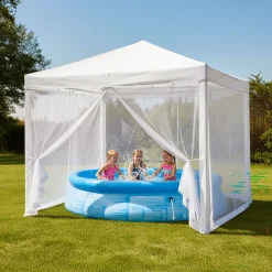 Starlyf Gazebo Gartenzelt mit integriertem Moskinonetz