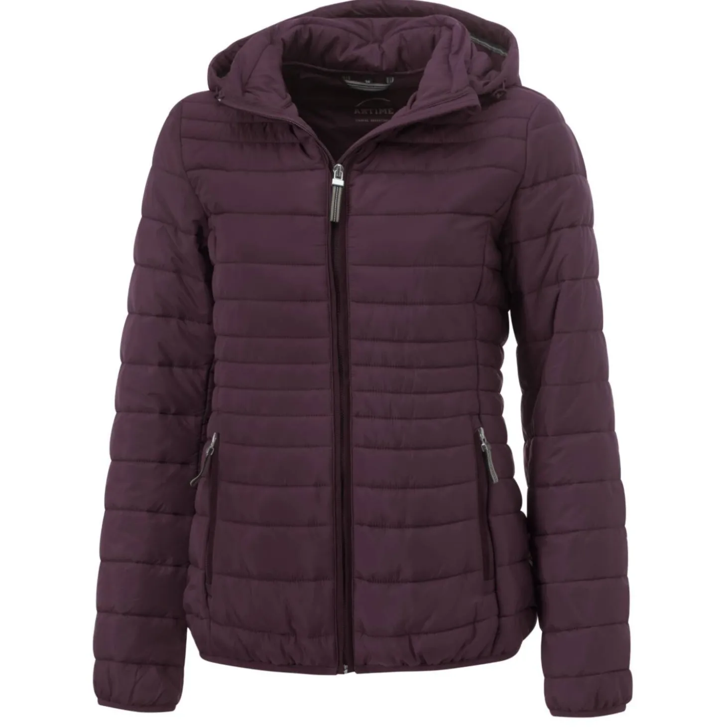 Steppjacke mit abnehmbarer Kapuze