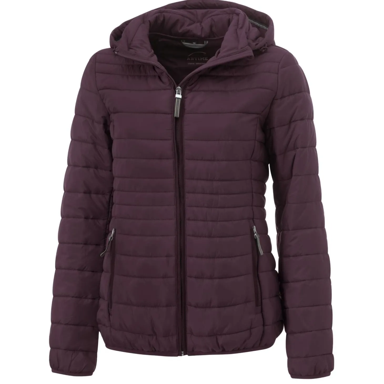 Steppjacke mit abnehmbarer Kapuze