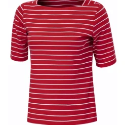 Streifenshirt mit Karreeausschnitt