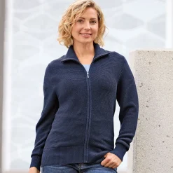 Strickjacke in Rippenstruktur von Beverly