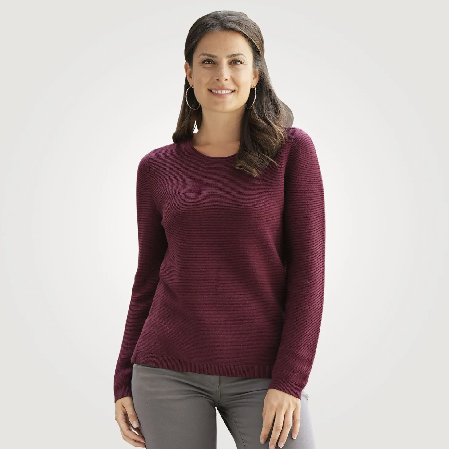 Strickpullover in Rippenstruktur von Beverly