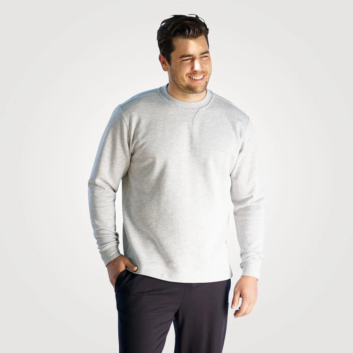 Sweat Shirt mit geradem Saumabschluss