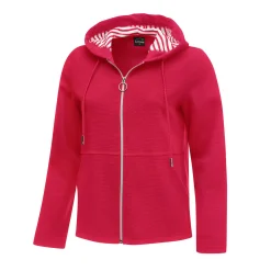 Sweatjacke mit Querrippen-Struktur