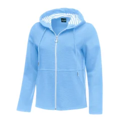 Sweatjacke mit Querrippen-Struktur