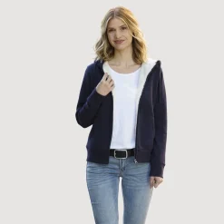 Sweatjacke mit Teddyfleece