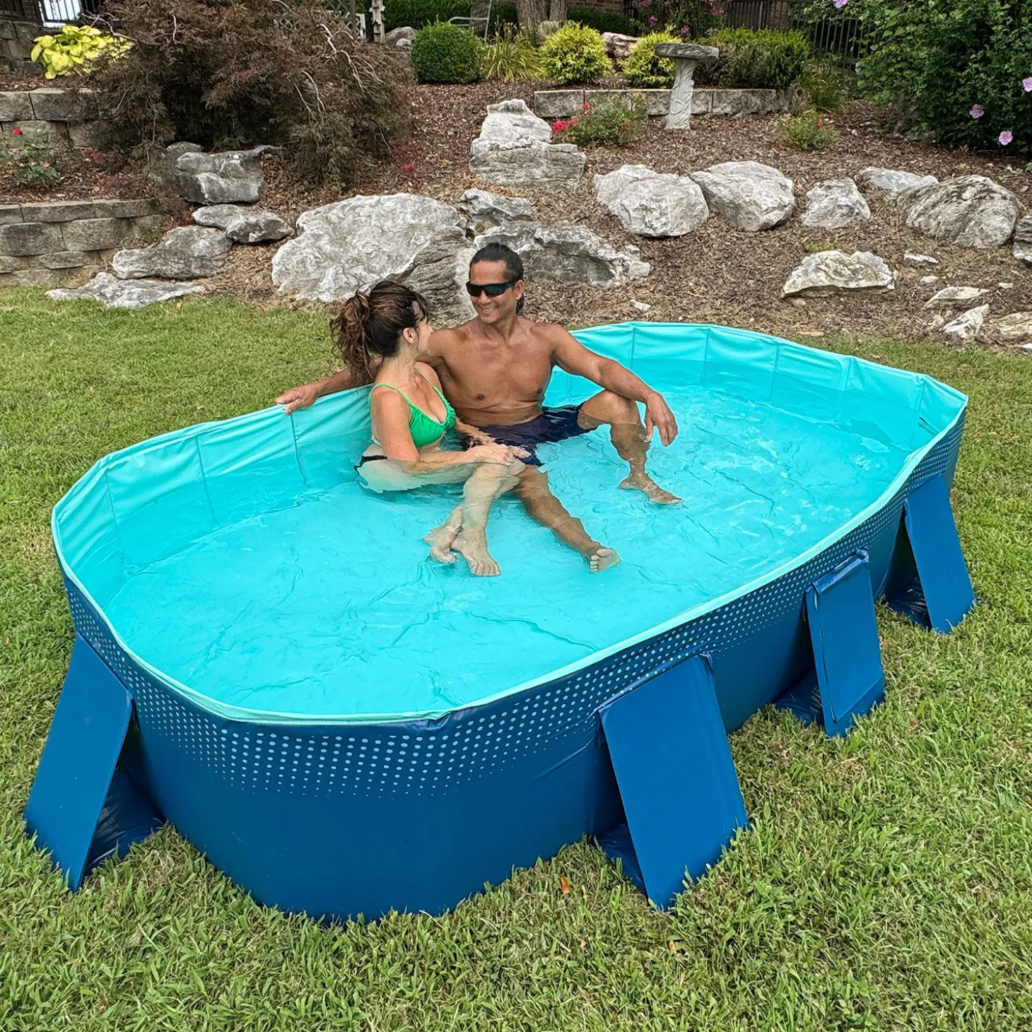 Swimmingpool faltbar, ohne Aufpumpen
