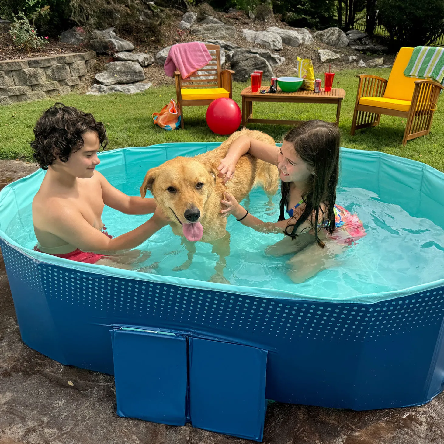 Swimmingpool faltbar, ohne Aufpumpen