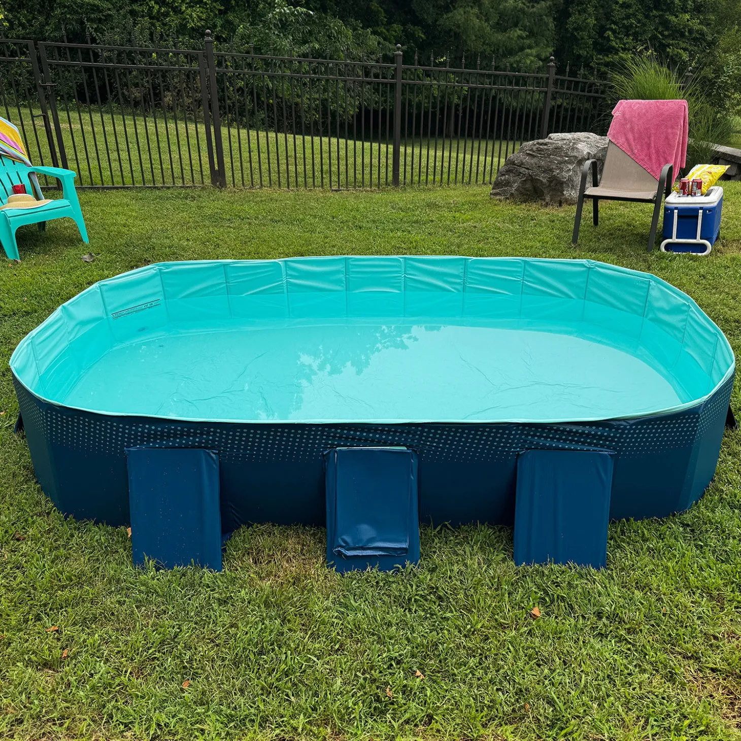 Swimmingpool faltbar, ohne Aufpumpen
