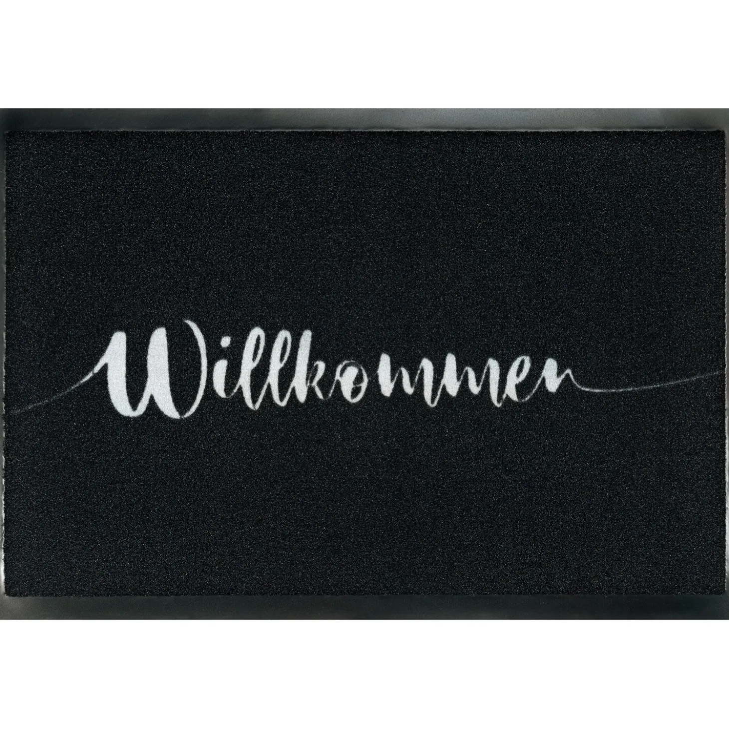Türvorlage Willkommen, schwarz