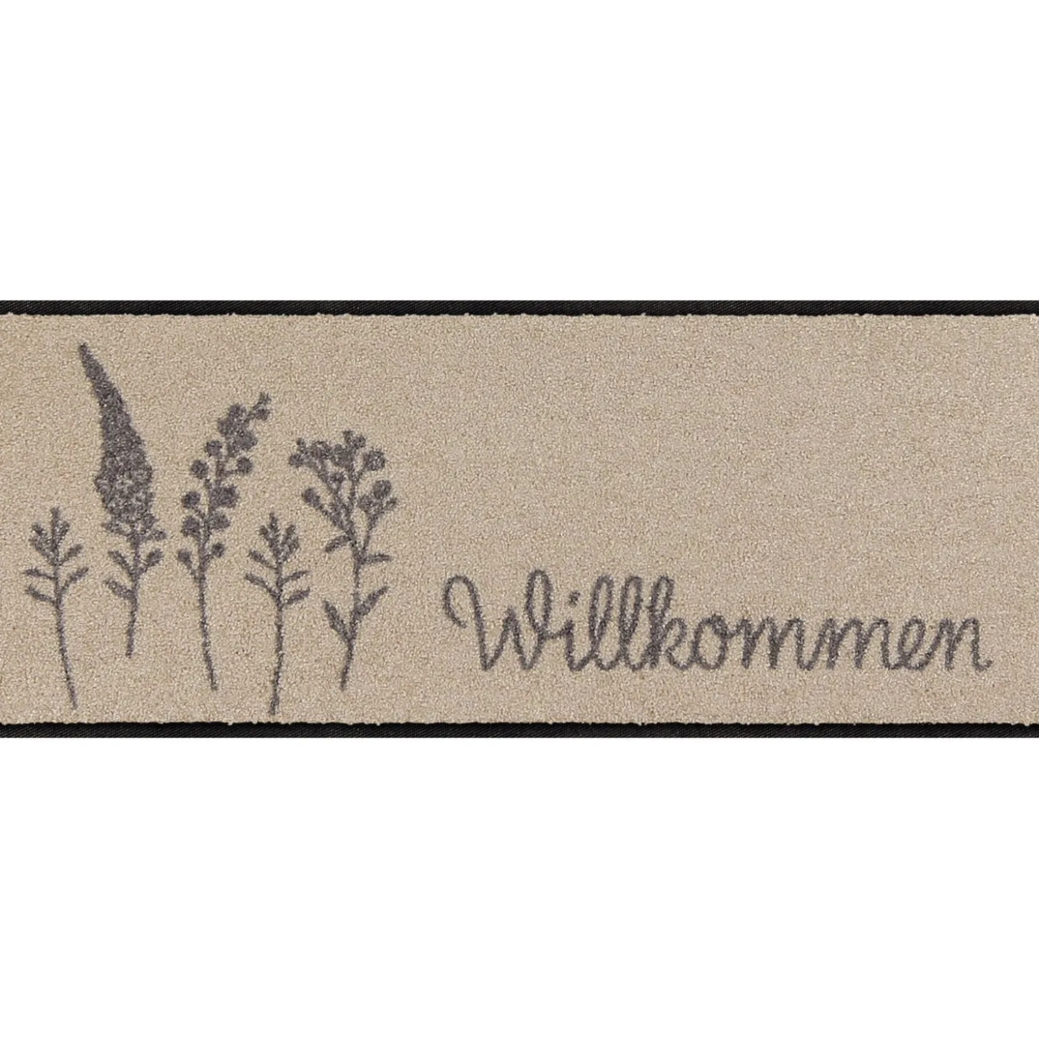 Türvorlage Willkommen Wiese