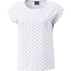 T-Shirt aus Baumwolle mit Anker-Print für Damen