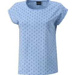 T-Shirt aus Baumwolle mit Anker-Print für Damen