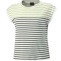 T-Shirt in Rippenstruktur gestreift