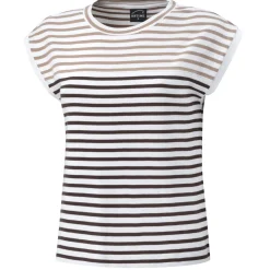 T-Shirt in Rippenstruktur gestreift
