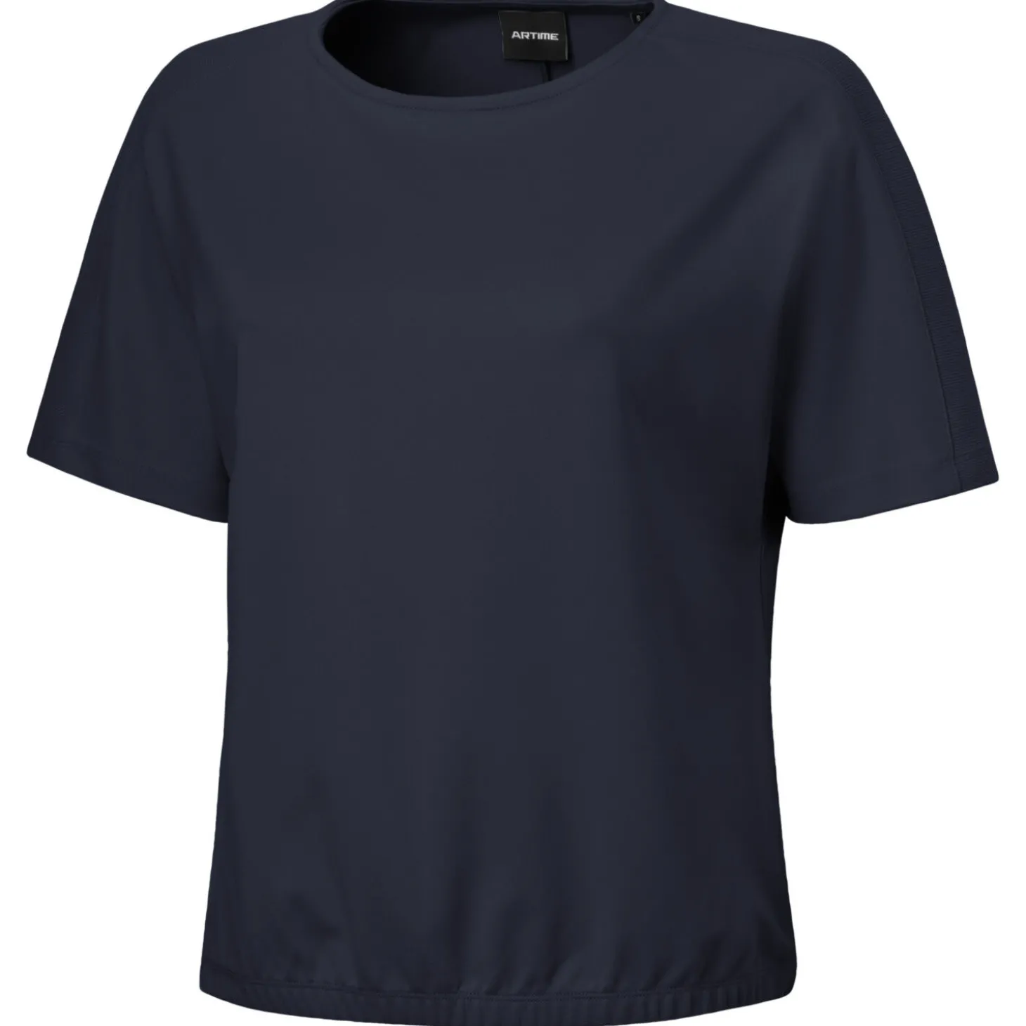 T-Shirt mit geripptem Ärmeldetail
