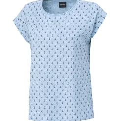 T-Shirt mit Segelschiff-Print