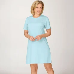 Uni Nachthemd für Damen, kurzarm