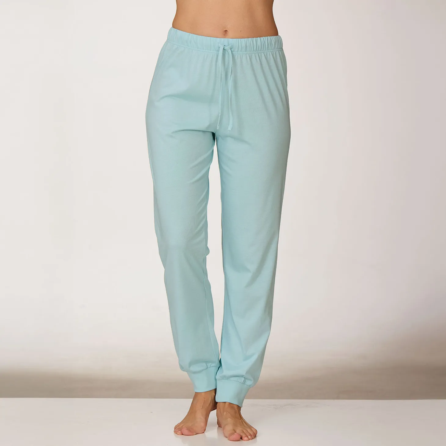 Uni Pyjama Hose mit Bündchenabschluss