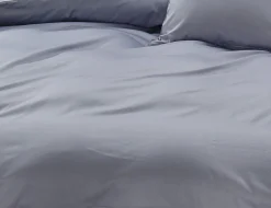 Uni Satin Bettwäsche mit Biese