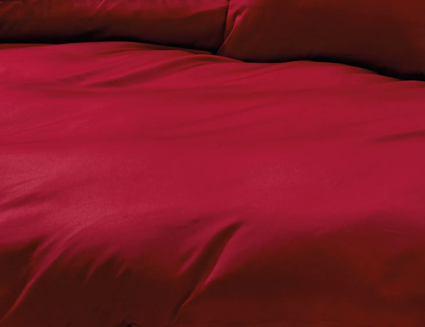 Uni Satin Bettwäsche mit Biese