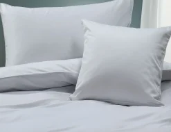Uni Satin Bettwäsche mit Biese