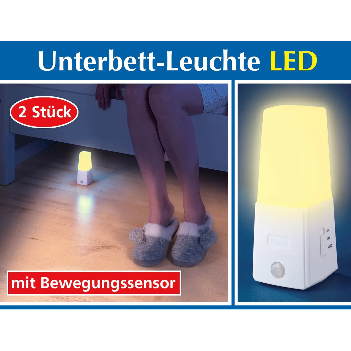 Unterbett-Leuchte, 2er-Set