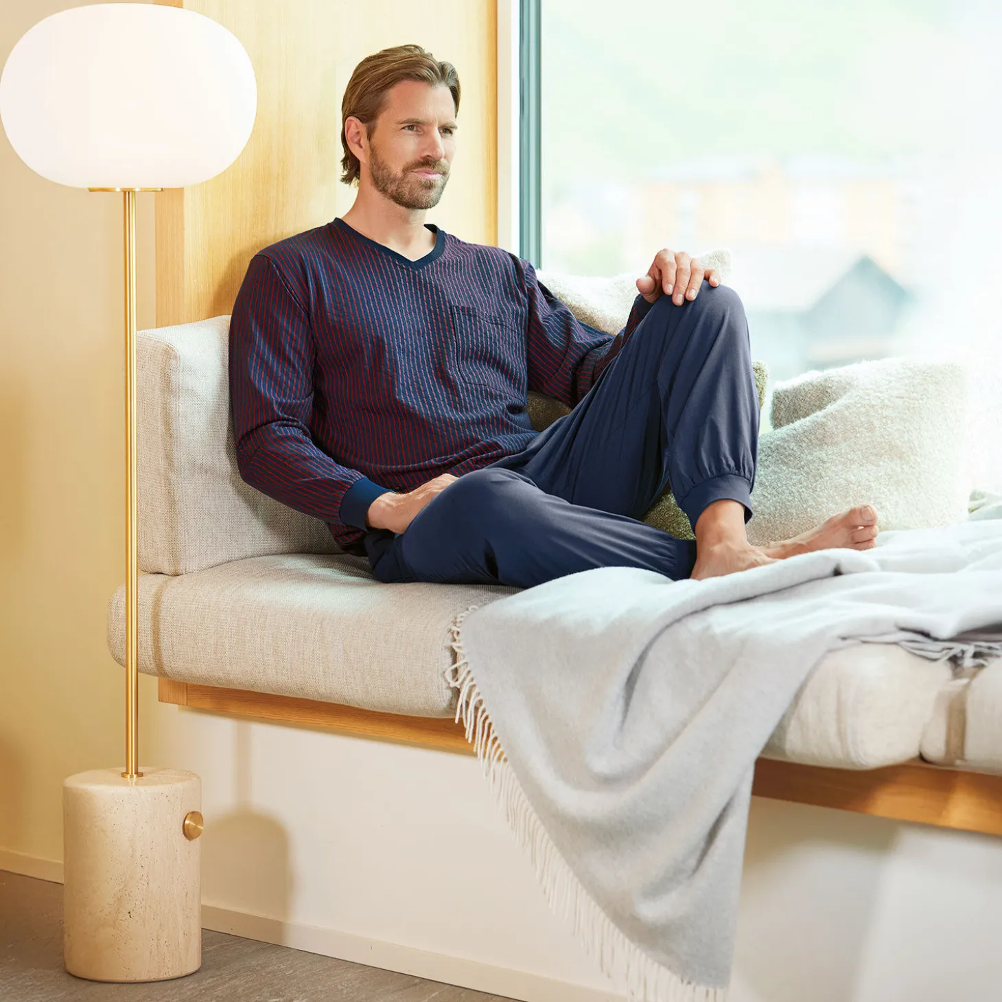 V-Neck Pyjama von Artime für Herren