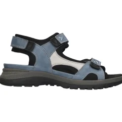 WALDLÄUFER Damen-Sandale aus Nubukleder