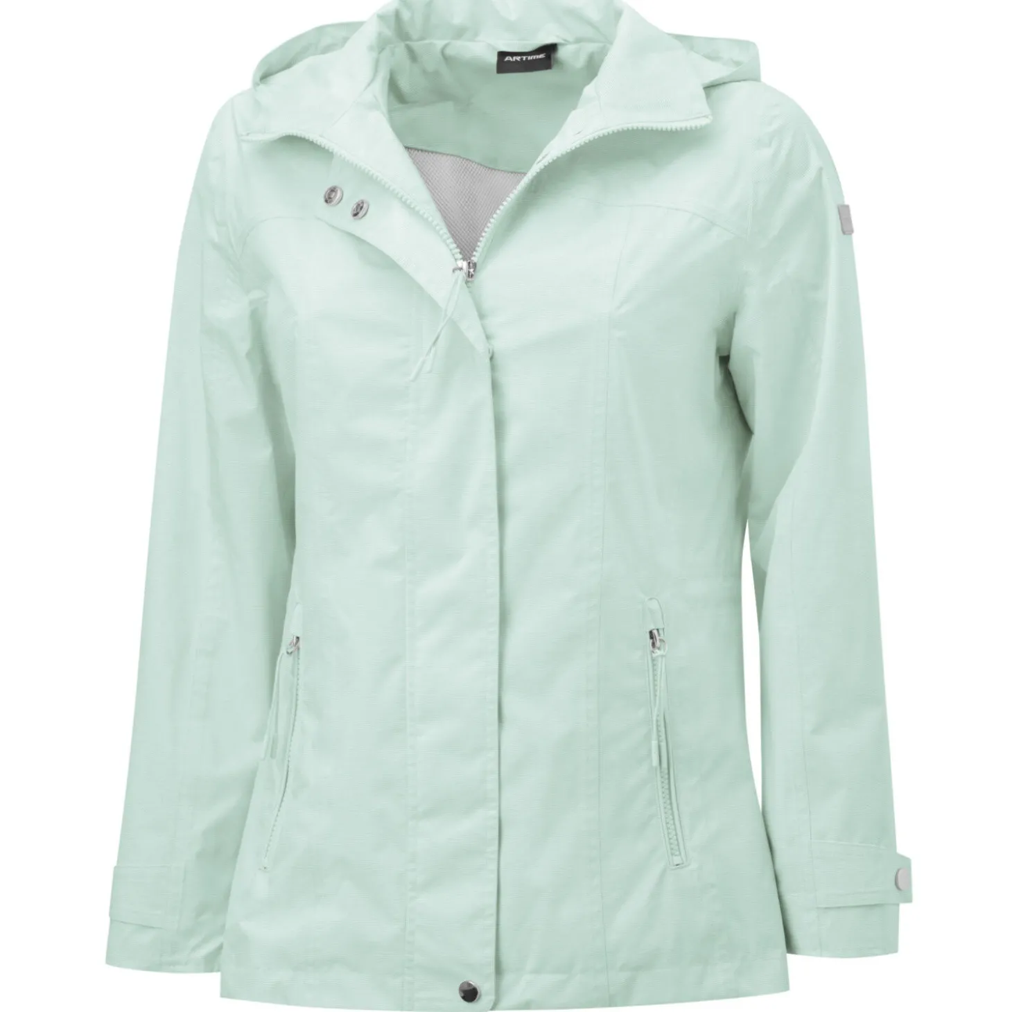 Wasserdichte Funktionsjacke mit abnehmbarer Kapuze