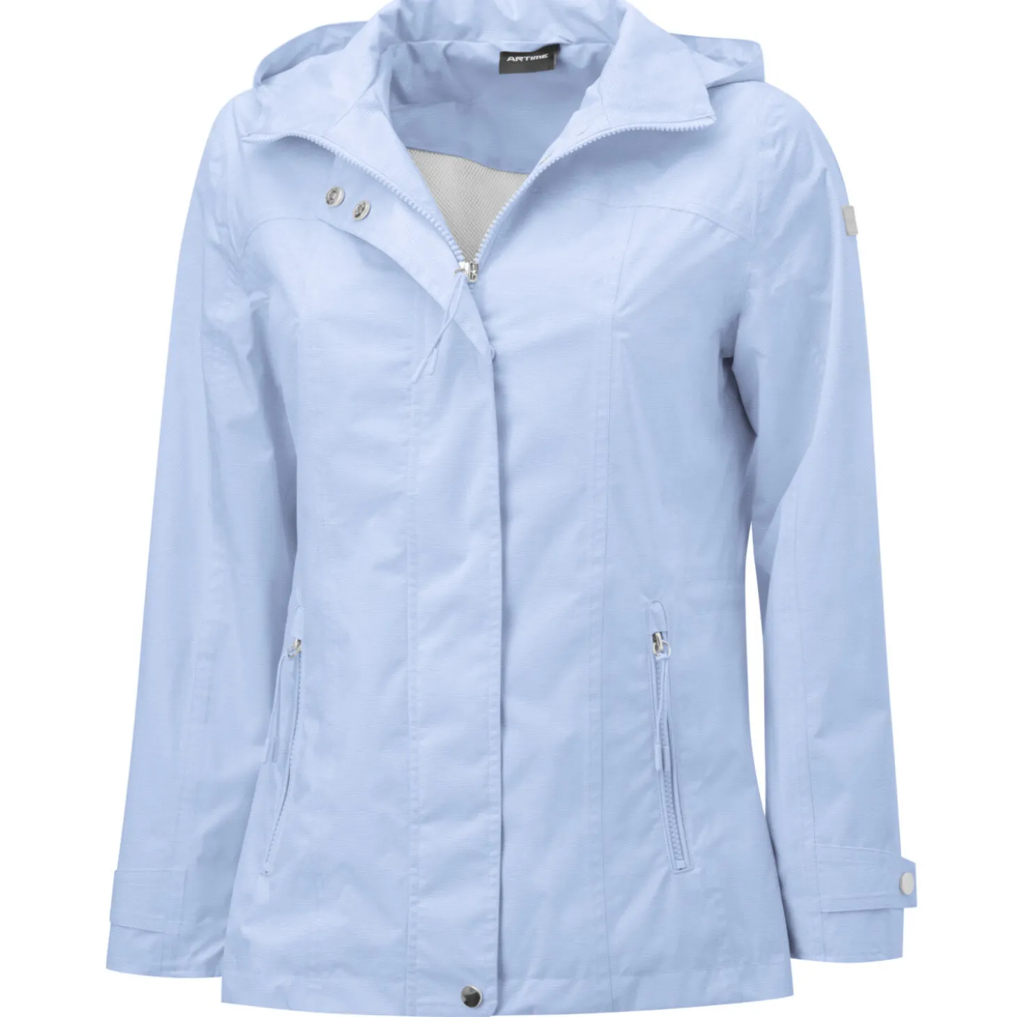 Wasserdichte Funktionsjacke mit abnehmbarer Kapuze