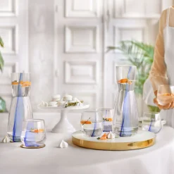Wasserset Azurine, Karaffe mit Gläsern