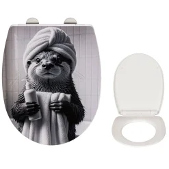 WC-Sitz Biban mit Relief-Oberfläche, Absenkautomatik