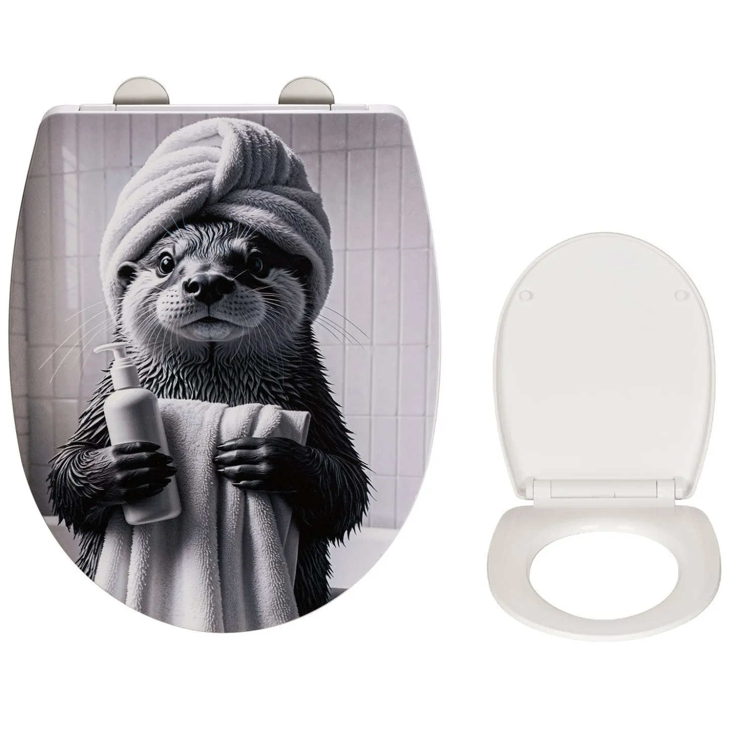 WC-Sitz Biban mit Relief-Oberfläche, Absenkautomatik