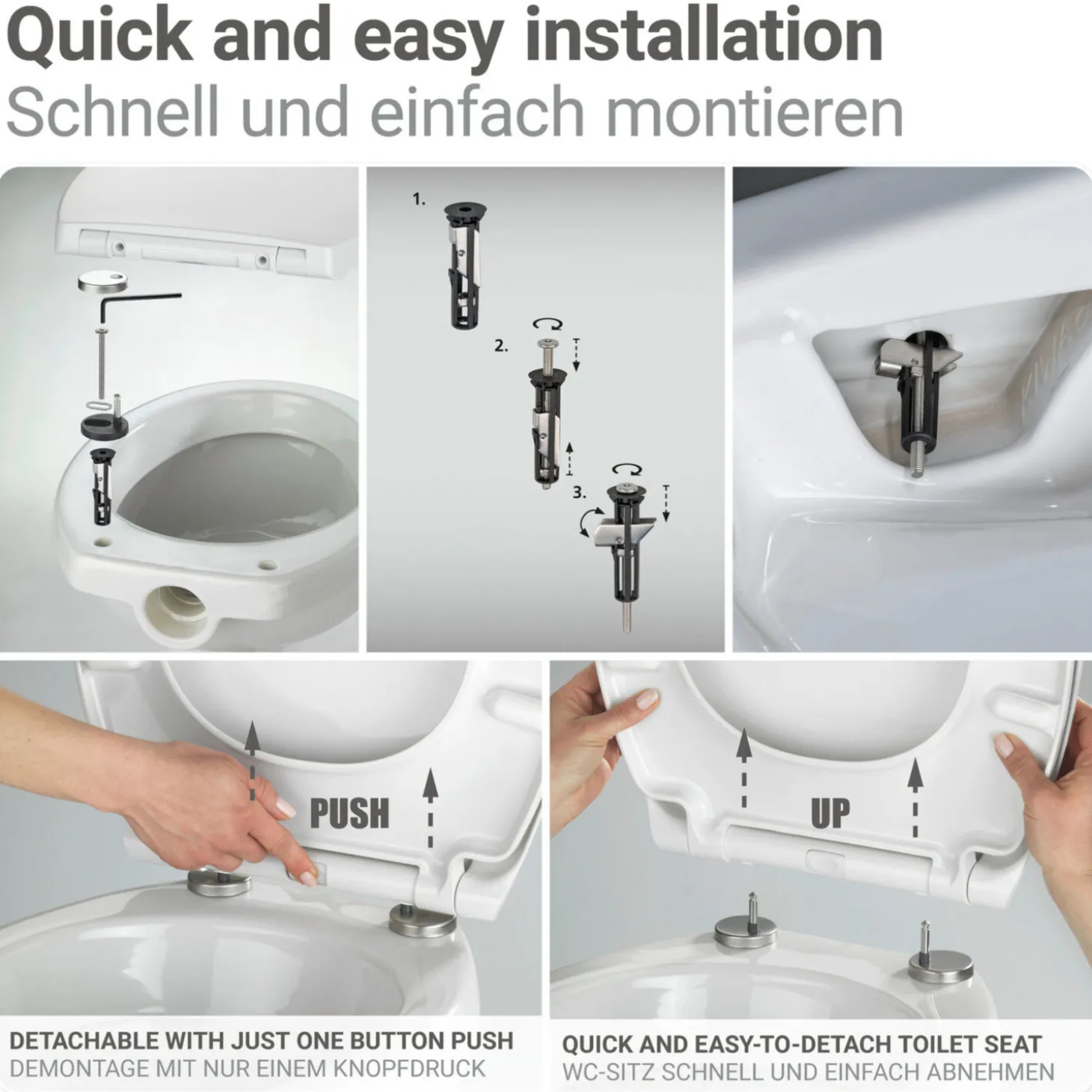 WC-Sitz Crevada, Duro Unbreakable® mit Absenkautomatik