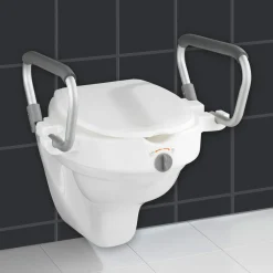 WC-Sitz Erhöhung mit Stützgriffen Secura