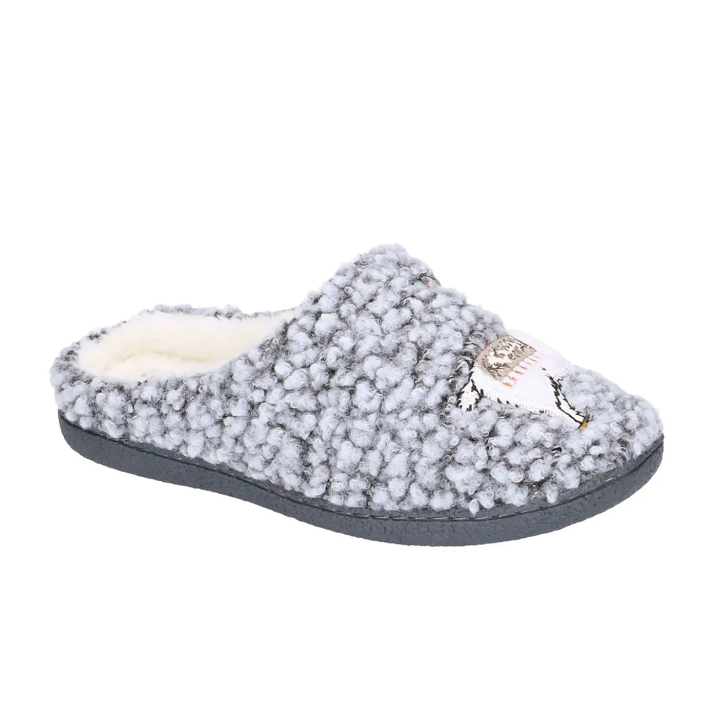 Wohlfühlschuh für Damen aus wollähnlichem Textil