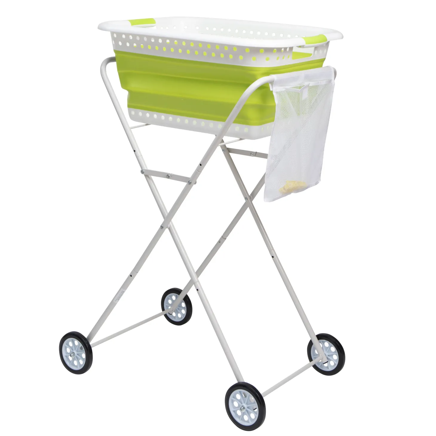 Wäschekorb-Trolley mit Beinen auf Rollen