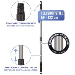 4-Zack Fugenkratzer mit Teleskopstiel